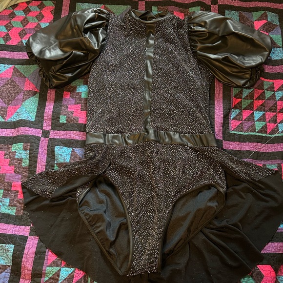 Weissman Black and Silver Dance Costume - Picture 1 of 3